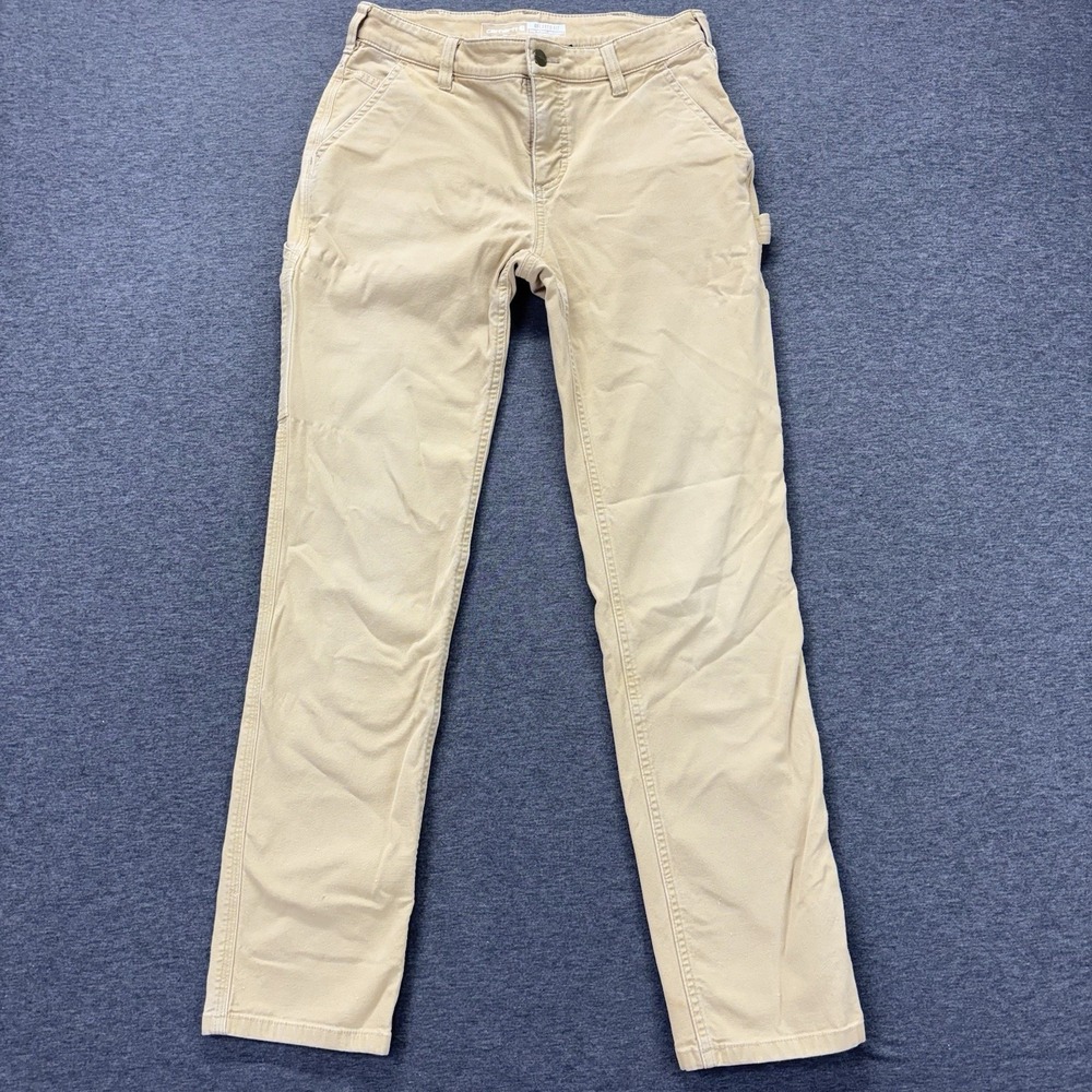 Carhartt Carpenter Pants LOT OF 2 Womens Size 4 Relaxed Fit Rugged Flex Canvas - Picture 2 of 14
